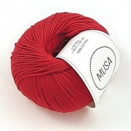 Fine Organic Cotton 30 - fiery red