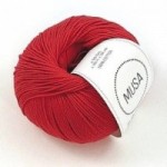 Fine Organic Cotton 30 - fiery red