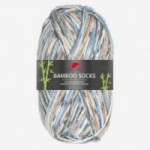 Bamboo Socks 967 - tan/blue