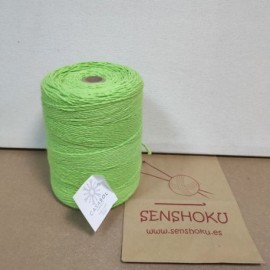 1 1Kg spool of Veggie Wool in neon green