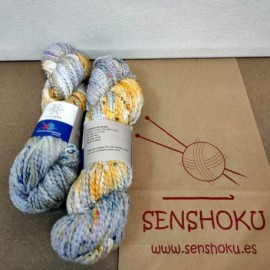 Pack of 2 100g skeins of Popcorn in autumn colour