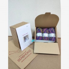 Shaiso circus-coloured scarf kit