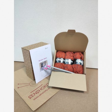 Kit bufanda Shaiso color chili