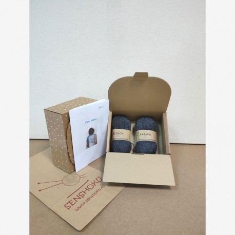 Kit xale Shima em cinza escuro