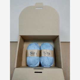 Pack de 2 ovillos de Sira en color 31 - azul denim