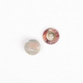 DROPS Round buckle mother of pearl 15 mm Ref. 523