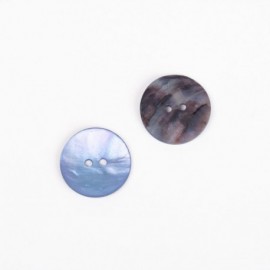 DROPS round mother-of-pearl blue 20 mm Ref. 612