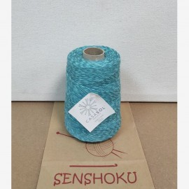 1 Cone of Eco Basic (500g) in green/aquamarine color