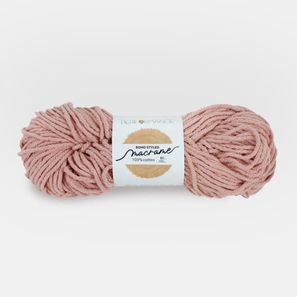 Macramé Boho 2113 - rosa antigo