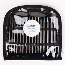 DROPS PRO Classic interchangeable circular needle set (brass/nickel)