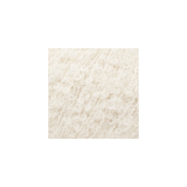 Alpaca Bouclé 0100 - blanco hueso-1