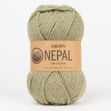 Ovillo DROPS Nepal 8918 - verde musgo