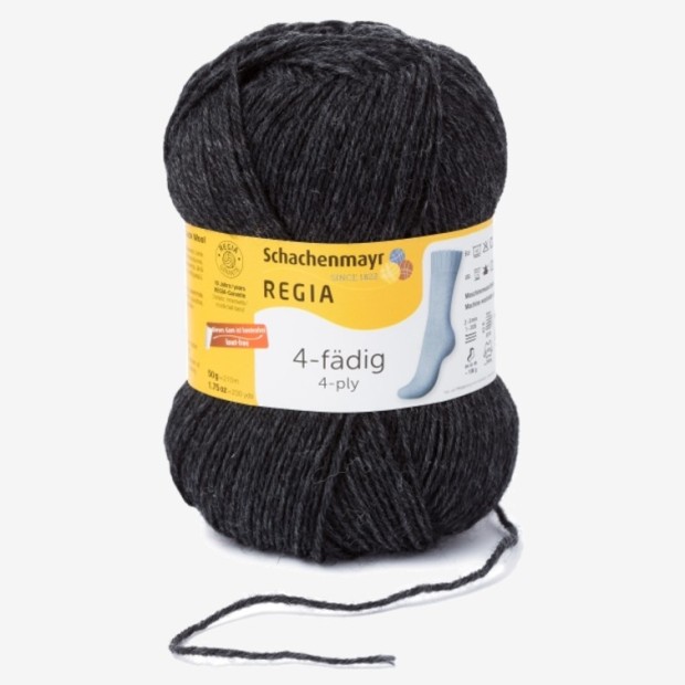 Regia 4-ply 0522 - antracita moteada