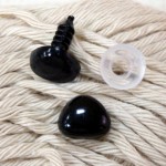 5 narices de seguridad para amigurumis - 11x9.5mm negro