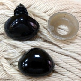 5 narizes de segurança para amigurumis - 15x12mm preto