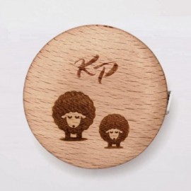 KNIT-PRO round retractable wooden measuring tape