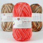 Linen Blend 9174 - multi coral