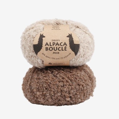 DROPS Alpaca Bouclé: Suavidade e textura natural | Senshoku