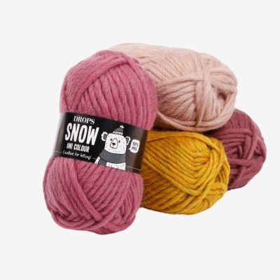 DROPS Snow: Lana 100% virgen de grosor Super Bulky | Senshoku