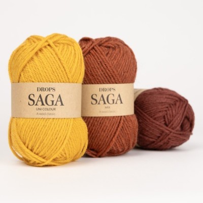 DROPS Saga: 100% natural wool yarn, untreated virgin fibre | Senshoku